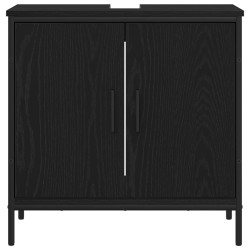 Meuble de Lavabo de Salle de Bain Chêne noir 60 x 30 x 60 cm 620205620205
