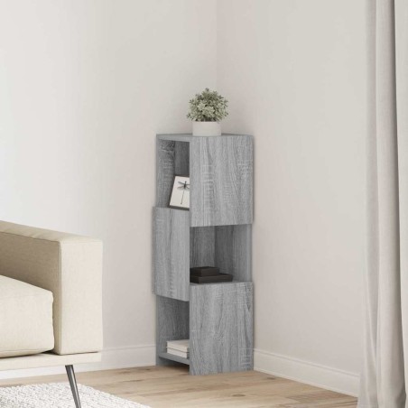 Meuble d'angle Gris Sonoma 25,5x25x80cm Bois d'ingénierie 620206620206