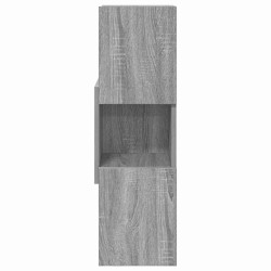 Meuble d'angle Gris Sonoma 25,5x25x80cm Bois d'ingénierie 620206620206