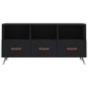 Meuble TV noir 102x36x50 cm bois d'ingénierie 620207620207