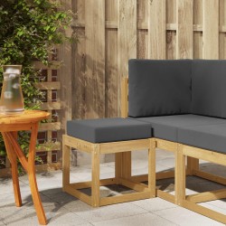 Banc de Jardin Blanc 43 x 43 x 45 cm Bois d'Acacia Massif 620210620210