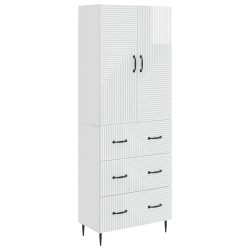Ensemble de Meubles 2 pcs Blanc brillant 66 x 34,5 x 90 cm 620211620211