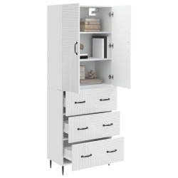 Ensemble de Meubles 2 pcs Blanc brillant 66 x 34,5 x 90 cm 620211620211