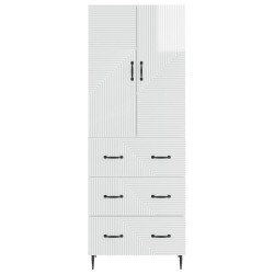 Ensemble de Meubles 2 pcs Blanc brillant 66 x 34,5 x 90 cm 620211620211