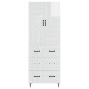 Ensemble de Meubles 2 pcs Blanc brillant 66 x 34,5 x 90 cm 620211620211