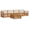 Ensemble de canapés d'extérieur 5 pcs Naturel 620216620216