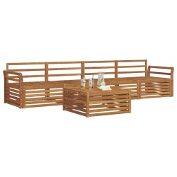 Ensemble de canapés d'extérieur 5 pcs Naturel 620216620216