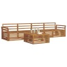Ensemble de canapés d'extérieur 5 pcs Naturel 620216620216