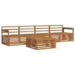 Ensemble de canapés d'extérieur 5 pcs Naturel 620218620218