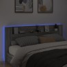 Armoire tête de lit avec LED sonoma gris 220x16,5x103,5 cm 620219620219