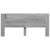Armoire tête de lit avec LED sonoma gris 220x16,5x103,5 cm 620219620219