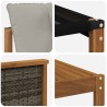 Ensemble de canapés d'extérieur 6 pcs Naturel et gris clair 620222620222