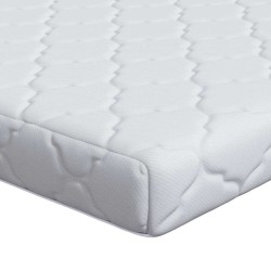 Matelas Blanc 140 x 190 cm Tissu jacquard 620223620223