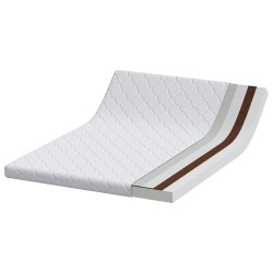 Matelas Blanc 140 x 190 cm Tissu jacquard 620223620223