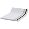 Matelas Blanc 140 x 190 cm Tissu jacquard 620223620223