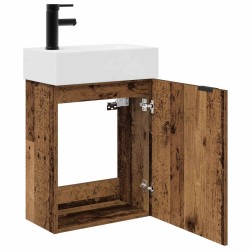 Meuble de salle de bain avec robinet Bois ancien 620226620226