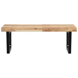 Étagère de vasque murale acier et bois massif d'acacia 620228620228