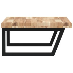Étagère de vasque murale acier et bois massif d'acacia 620228620228