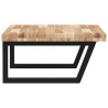 Étagère de vasque murale acier et bois massif d'acacia 620228620228