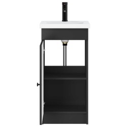Meuble de salle de bain avec évier Noir 42 x 40 x 84,5 cm 620229620229