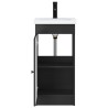 Meuble de salle de bain avec évier Noir 42 x 40 x 84,5 cm 620229620229