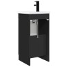 Meuble de salle de bain avec évier Noir 42 x 40 x 84,5 cm 620229620229