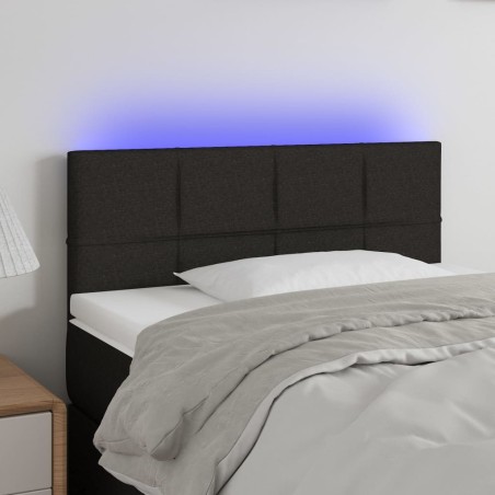 Tête de lit à LED Noir 90x5x78/88 cm Tissu 620230620230