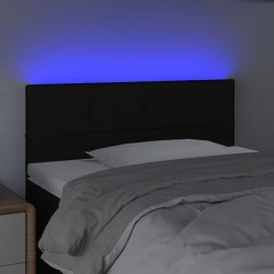 Tête de lit à LED Noir 90x5x78/88 cm Tissu 620230620230