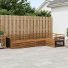 Ensemble de canapés d'extérieur 5 pcs Naturel 620232620232