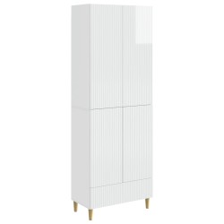 Ensemble de Meubles 2 pcs Blanc brillant 66 x 34,5 x 95 cm 620235620235