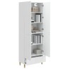 Ensemble de Meubles 2 pcs Blanc brillant 66 x 34,5 x 95 cm 620235620235