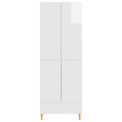 Ensemble de Meubles 2 pcs Blanc brillant 66 x 34,5 x 95 cm 620235620235
