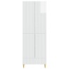 Ensemble de Meubles 2 pcs Blanc brillant 66 x 34,5 x 95 cm 620235620235