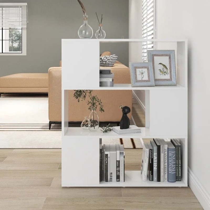 Bibliothèque/Séparateur de pièce Blanc 80x24x94 cm 620236620236