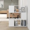 Bibliothèque/Séparateur de pièce Blanc 80x24x94 cm 620236620236