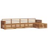 Ensemble de canapés d'extérieur 5 pcs Naturel 620242620242