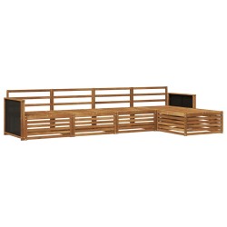 Ensemble de canapés d'extérieur 5 pcs Naturel 620243620243