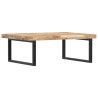 Étagère de vasque murale acier et bois massif d'acacia 620244620244