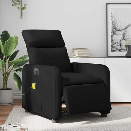 Fauteuil de massage inclinable électrique noir similicuir 620247620247