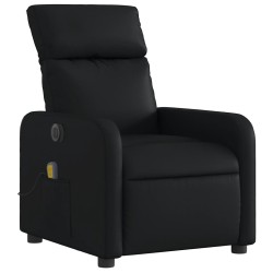 Fauteuil de massage inclinable électrique noir similicuir 620247620247