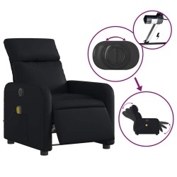 Fauteuil de massage inclinable électrique noir similicuir 620247620247