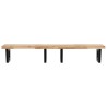 Étagère de vasque murale acier et bois massif d'acacia 620249620249
