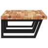 Étagère de vasque murale acier et bois massif d'acacia 620250620250