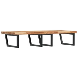 Étagère de vasque murale acier et bois massif d'acacia 620250620250