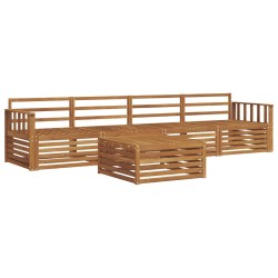 Ensemble de canapés d'extérieur 5 pcs Naturel 620254620254