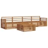 Ensemble de canapés d'extérieur 5 pcs Naturel 620254620254