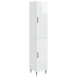 Ensemble de Meubles 2 pcs Blanc brillant 33 x 34,5 x 89,5 cm 620258620258