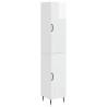 Ensemble de Meubles 2 pcs Blanc brillant 33 x 34,5 x 89,5 cm 620258620258