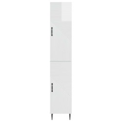 Ensemble de Meubles 2 pcs Blanc brillant 33 x 34,5 x 89,5 cm 620258620258