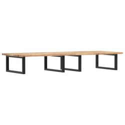 Étagère de vasque murale acier et bois massif d'acacia 620259620259
